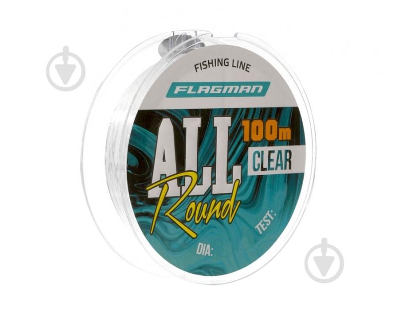 Леска Flagman All Round Fishing-Line Clear 100 м 0,22 мм 3,7 кг - фото 1