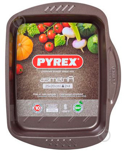 Форма для выпекания Asimetria 25 х 20 см Прямоугольная Коричневая (AS25RR0) Pyrex - фото 2