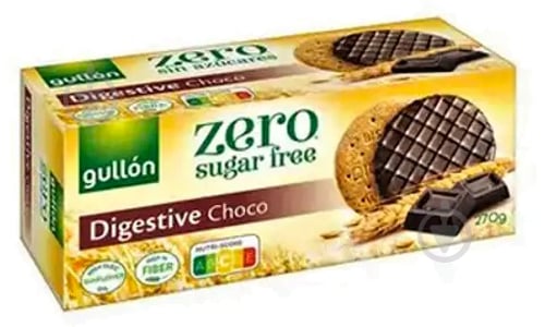 Печиво Gullon без цукру ZERO Digestive Chocо 270 г - фото 1