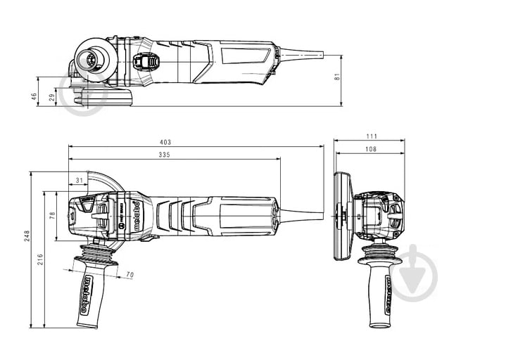 Болгарка (угловая шлифмашина) Metabo Weba 17-125 Quick 600514000 - фото 4