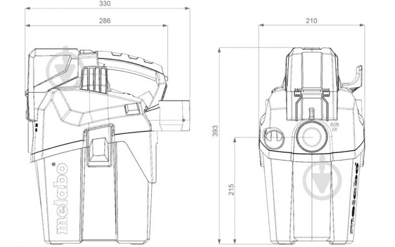 Пылесос Metabo AS 18 L PC Compact 602028850 - фото 2