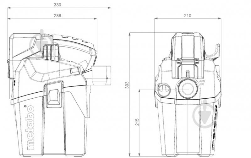 Пилосос Metabo AS 18 HEPA PC Compact 602029850 - фото 2