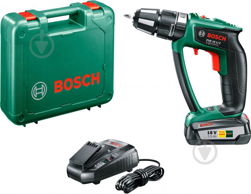 Шуруповерт аккумуляторный Bosch PSR 18 LI-2 Ergonomic 06039B0100 - фото 8