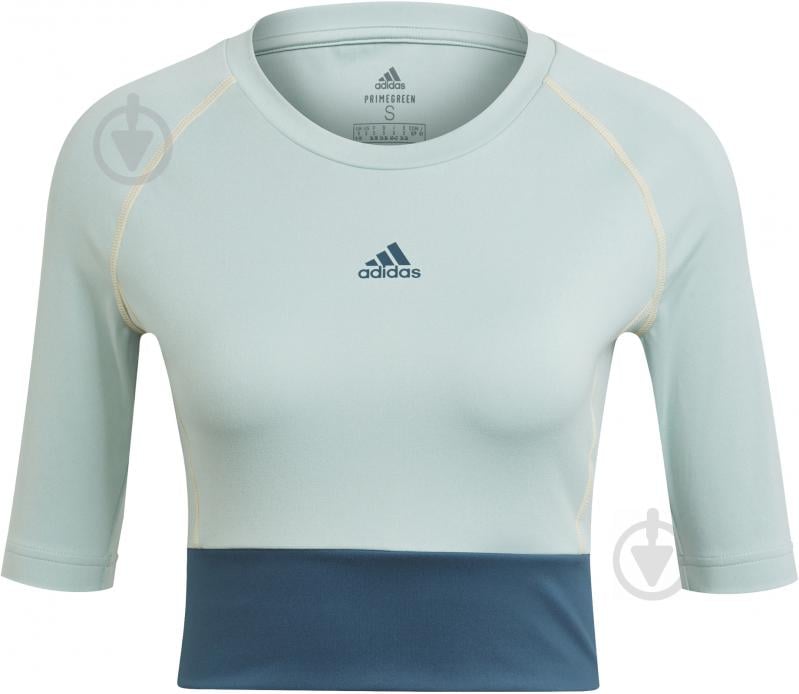 Футболка Adidas W SPRT4IA CROP GL3958 р.M зеленый - фото 1