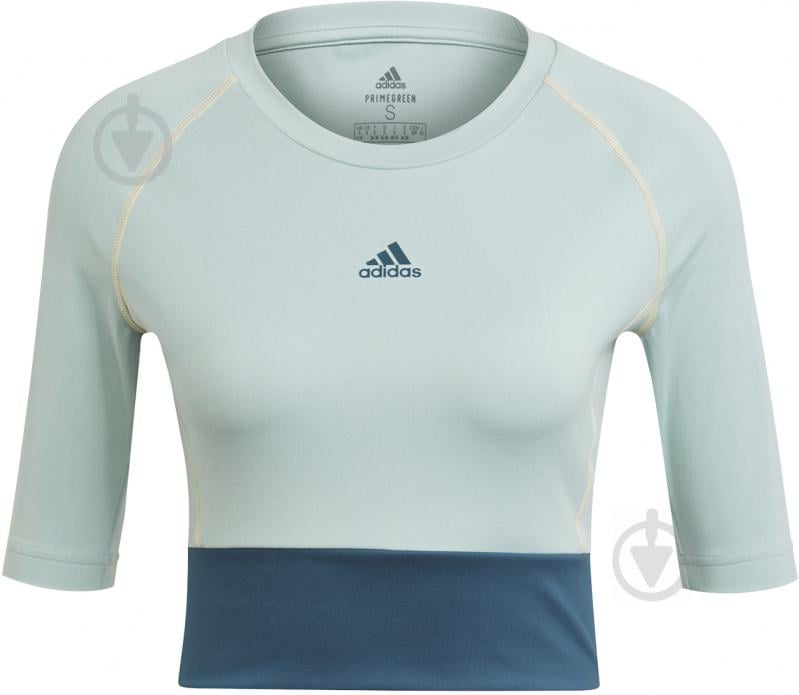 Футболка Adidas W SPRT4IA CROP GL3958 р.M зеленый - фото 2