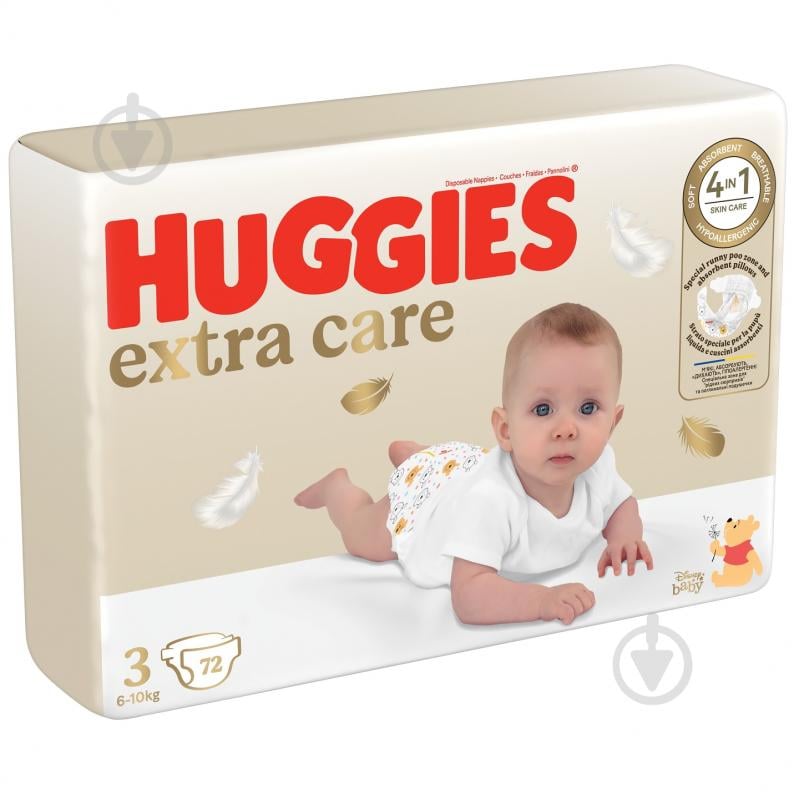 Підгузки Huggies Extra Care 3 6-10 кг 72 шт. - фото 2