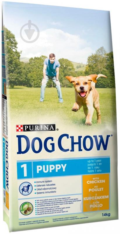 Корм для усіх порід Dog Chow Dog Chow Junior з куркою 14 кг 12232987 14 кг - фото 1