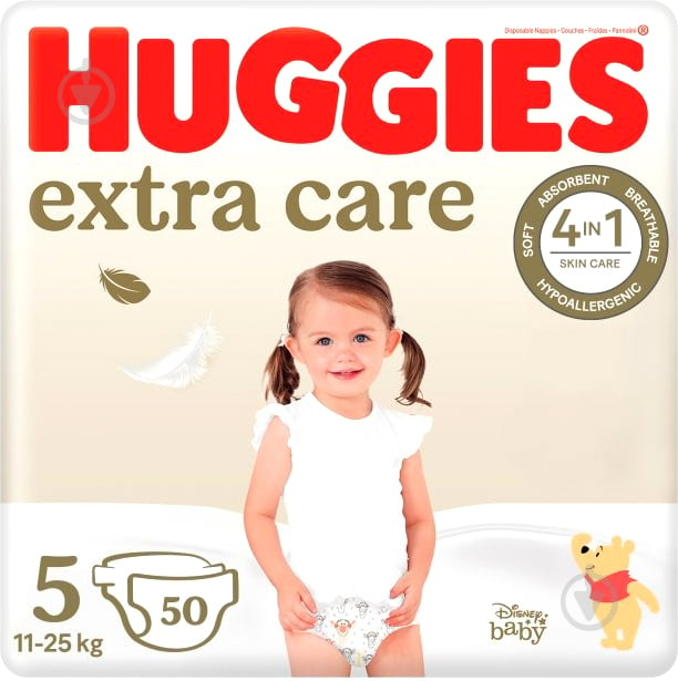 Підгузки Huggies Extra Care 5 11-25 кг 50 шт. - фото 1
