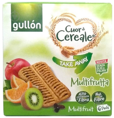 Печиво Gullon CDC Takeaway Multifrutta fibra 144 г - фото 1