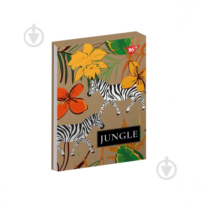 Блокнот YES 80 лист. клетка Jungle крафт - фото 1