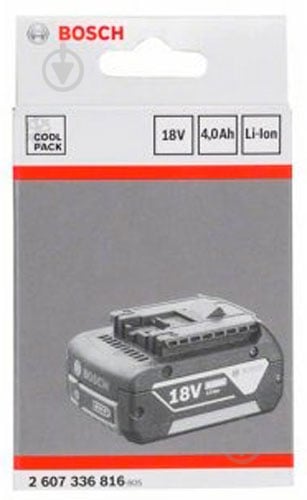 Акумулятор Bosch GBA 18 В 4,0 А•ч M-C Heavy Duty (HD), 4,0 Ah, Li-Ion 2607336816 - фото 3