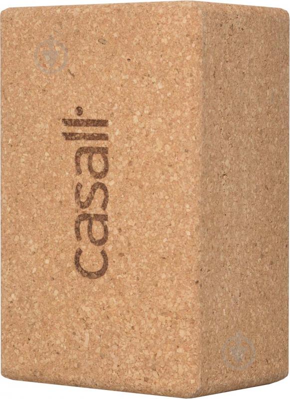 Блок для йоги Casall 74116100 Yoga block cork Large бежевий - фото 1