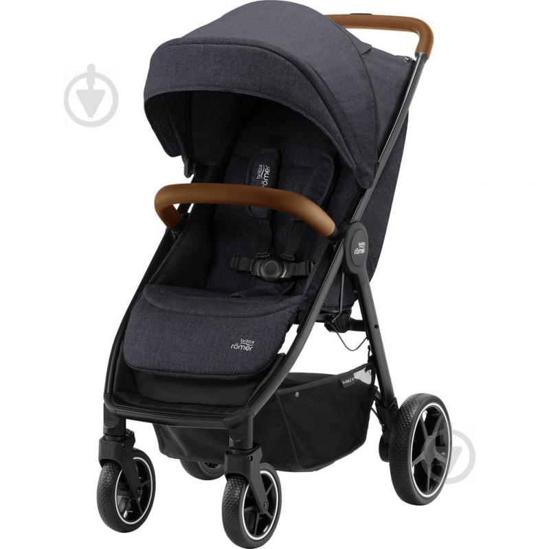 Коляска прогулочная Britax-Romer B-Agile R Black Shadow/Brown 2000032870 - фото 1