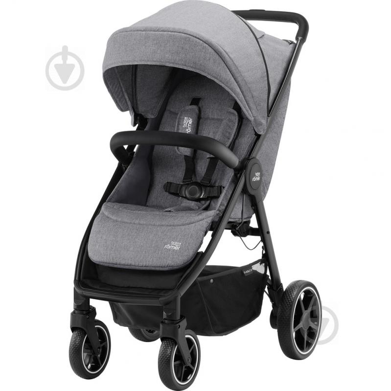 Коляска прогулочная Britax-Romer B-Agile R Elephant Grey/Black 2000032872 - фото 1