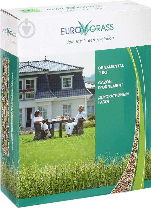 Насіння Euro Grass газонна трава Ornamental коробка 2,2 кг - фото 1