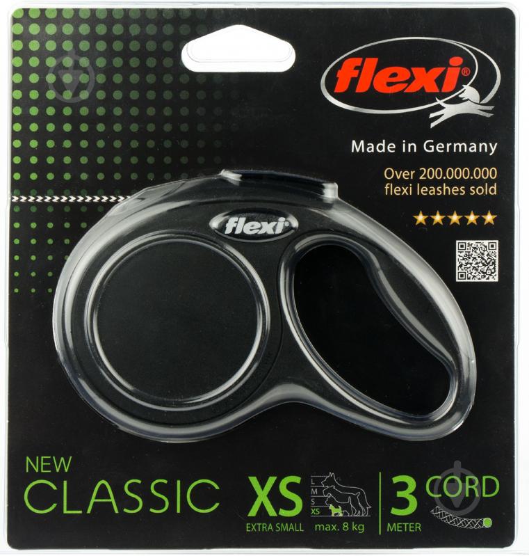 Поводок-рулетка Flexi Classic XS до 8 кг 3 м красная - фото 2