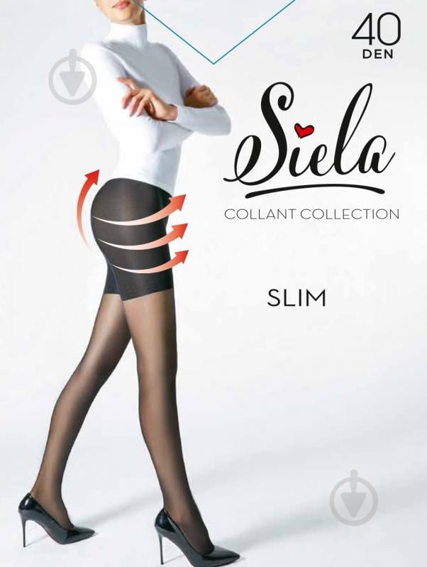 Колготки женские SIELA Slim 40 р. 3 черный - фото 1