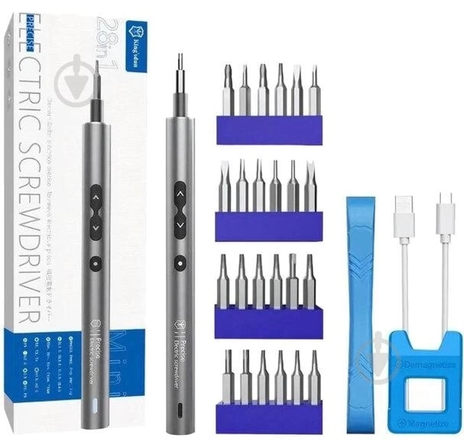 Отвертка аккумуляторная King's Dun с набором бит 28 в 1 КС-882039 - фото 1 Отвертка аккумуляторная King's Dun с набором бит 28 в 1 КС-882039 - фото 1