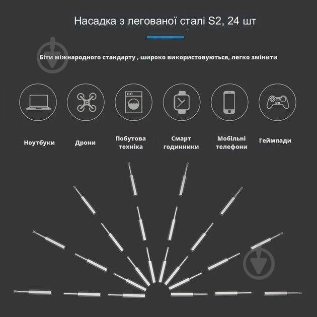 Отвертка аккумуляторная King's Dun с набором бит 28 в 1 КС-882039 - фото 4 Отвертка аккумуляторная King's Dun с набором бит 28 в 1 КС-882039 - фото 4