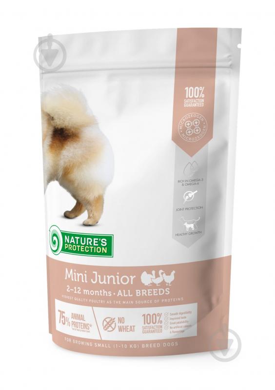 Корм для малых пород Nature's Protection Mini Junior Small Breeds 500 г (птица) 500 г - фото 1