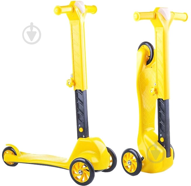 Самокат Doloni Toys желтый 0153/5 - фото 1