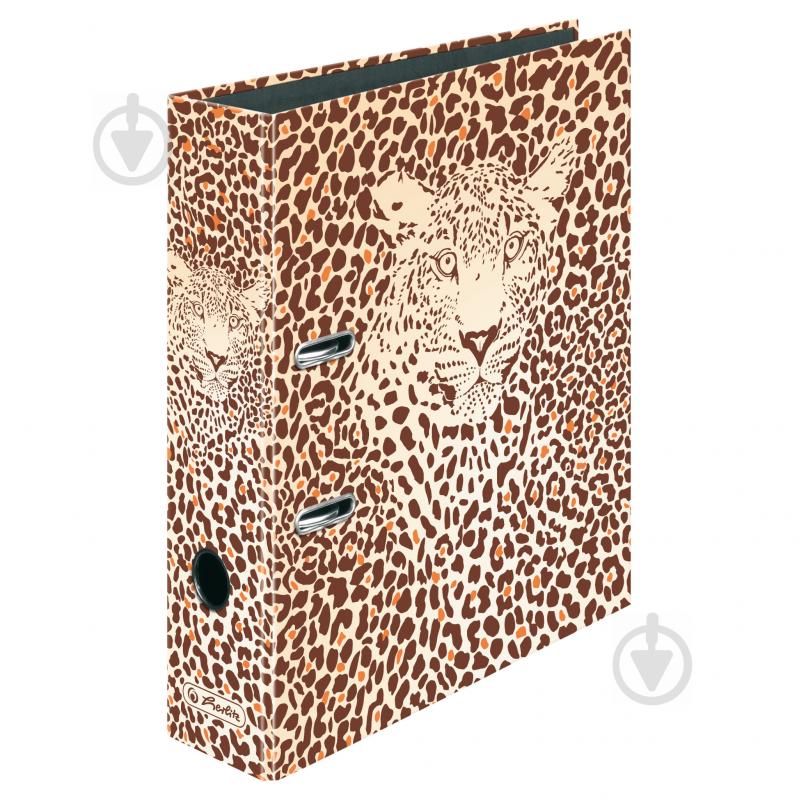 Папка-реєстратор А4 8 см Animal Print Leopard 50036554 Herlitz - фото 1