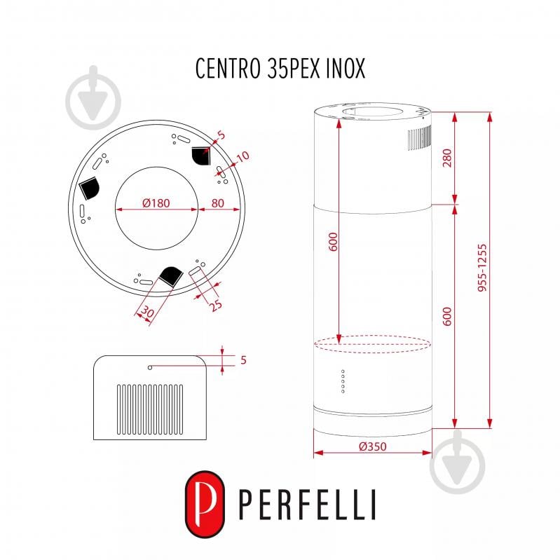 Вытяжка Perfelli CENTRO 35PEX INOX CENTRO 35PEX INOX - фото 15