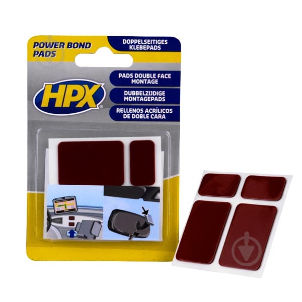 Двухсторонние акриловые стикеры HPX Powerbond PB1000 1,1 мм 0,155 м черный - фото 1