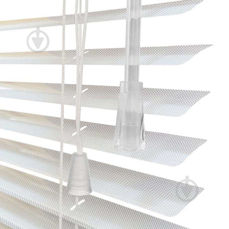 Жалюзі Rollotex алюмінієві горизонтальні перфоровані з фіксацією 42х120 см білі - фото 4 Жалюзі Rollotex алюмінієві горизонтальні перфоровані з фіксацією 42х120 см білі - фото 4