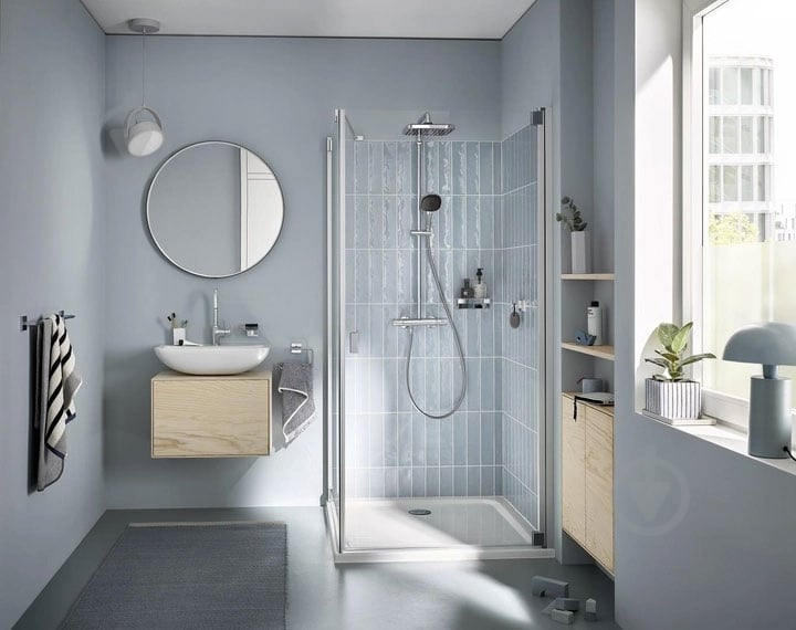 Душевая система Grohe термостатическая Vitalio Comfort System 250 Cube (26696001) - фото 11
