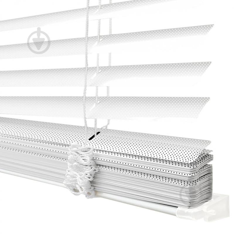 Жалюзі Rollotex алюмінієві горизонтальні перфоровані з фіксацією 42х130 см білі - фото 1 Жалюзі Rollotex алюмінієві горизонтальні перфоровані з фіксацією 42х130 см білі - фото 1