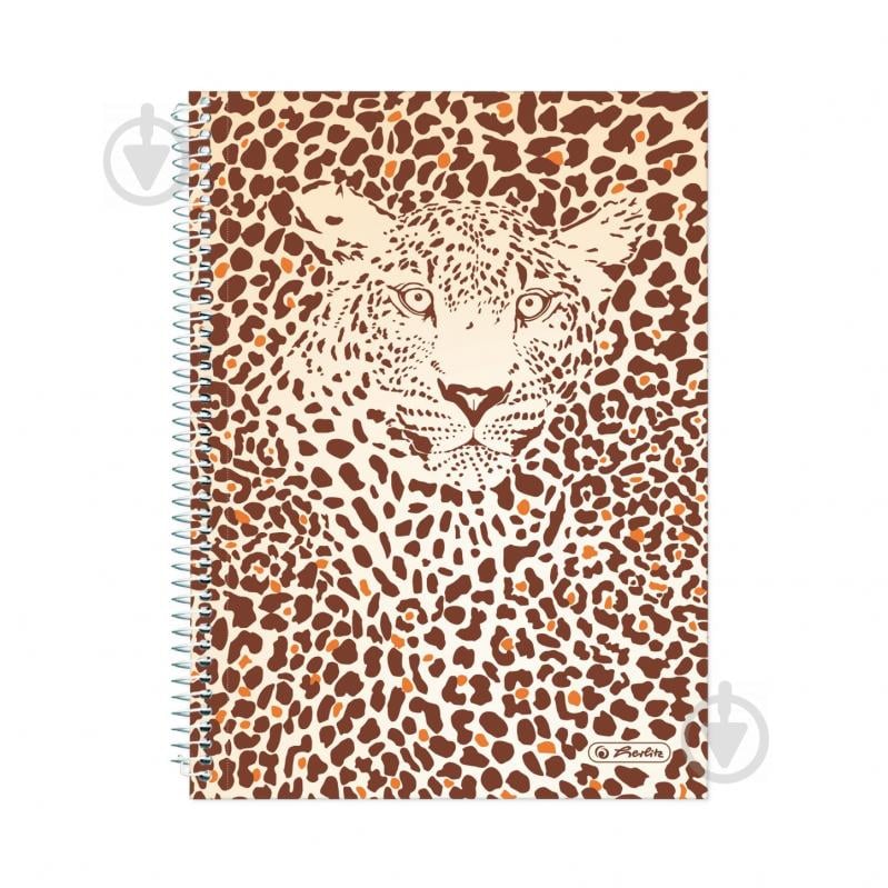 Блокнот А5 120 листов точка Animal Print Leopard 50036592L Herlitz - фото 1