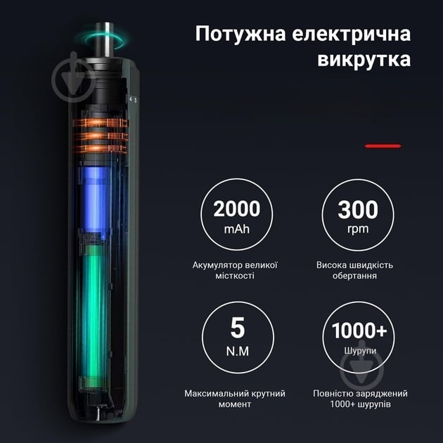 Отвертка аккумуляторная Inspire 35 в 1 2000 mAh KS-882042 - фото 3 Отвертка аккумуляторная Inspire 35 в 1 2000 mAh KS-882042 - фото 3
