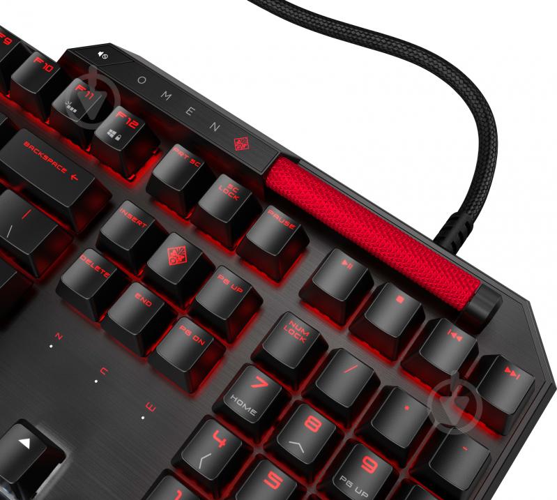 Клавиатура игровая HP Omen Gaming Sequencer Keyboard (2VN99AA) black - фото 5