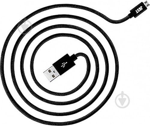 Кабель JUST USB – microUSB 0.5 м (MCR-CPR05-BLCK) - фото 1 Кабель JUST USB – microUSB 0.5 м (MCR-CPR05-BLCK) - фото 1
