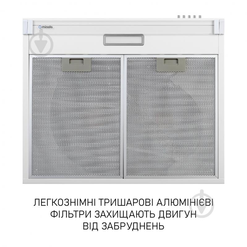 Вытяжка Minola HPL 633 WH - фото 7