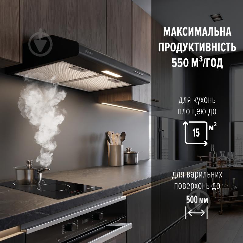Вытяжка Perfelli PL 5124 BL LED PL 5124 BL LED - фото 2 Вытяжка Perfelli PL 5124 BL LED PL 5124 BL LED - фото 2