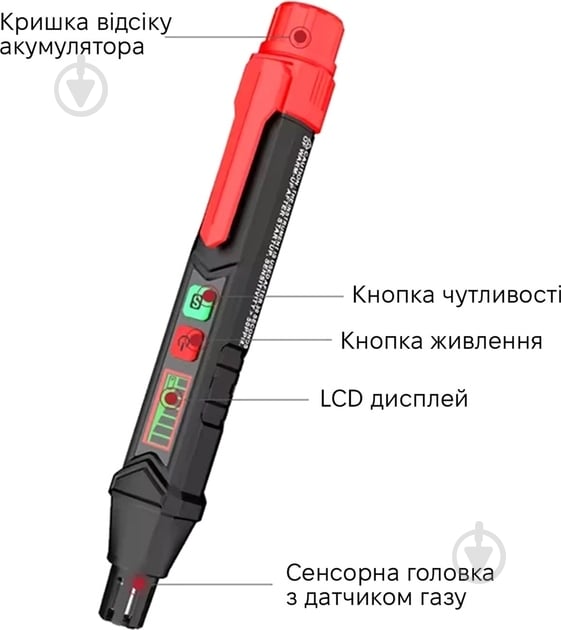Газоаналізатор King's Dun KS-7260001-Red - фото 4 Газоаналізатор King's Dun KS-7260001-Red - фото 4