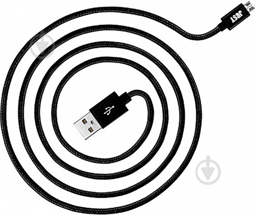 Кабель JUST USB – microUSB 2 м (MCR-CPR2-BLCK) - фото 1
