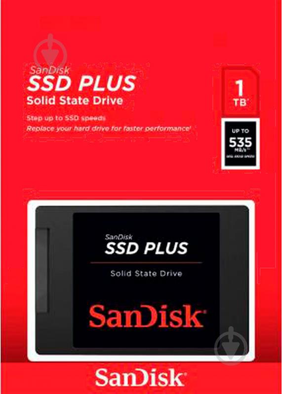 SSD-накопичувач SanDisk Plus 1000GB 2,5" SATA III TLC (SDSSDA-1T00-G26) - фото 5