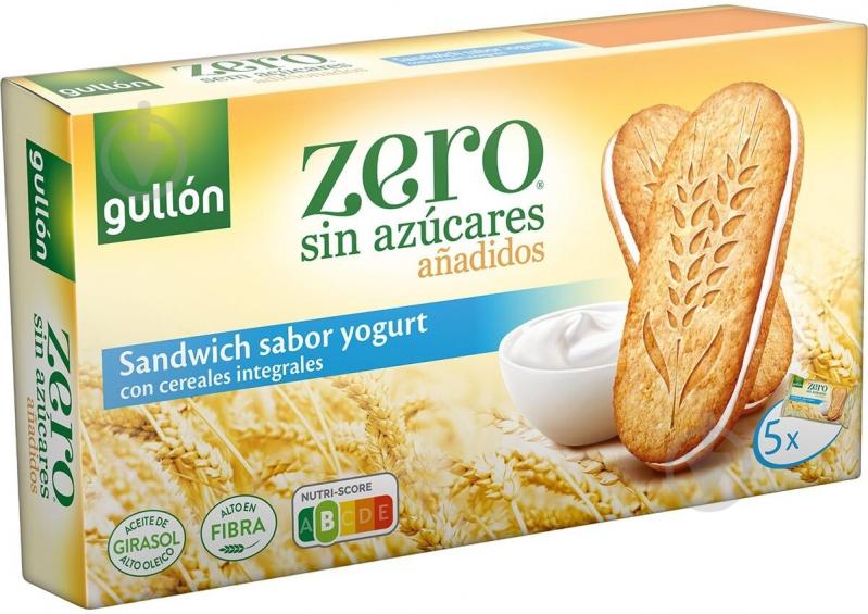 Печиво Gullon без цукру Diet Nature Zero сендвіч з йогуртом 220 г - фото 1