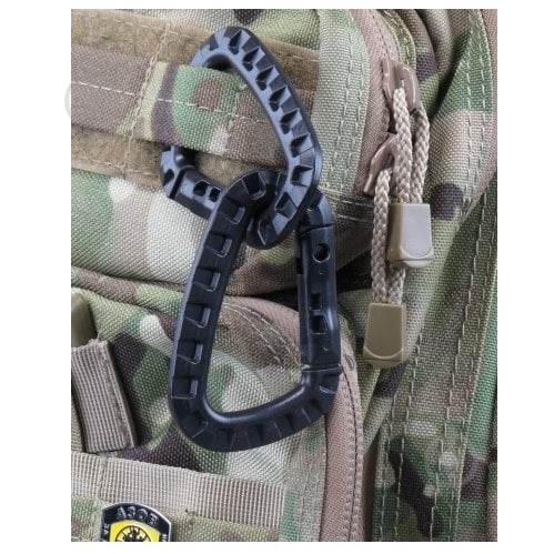 Карабин ТАКТИЧЕСКИЙ ПЛАСТИКОВИЙ ABS (2 ШТ.) [019] BLACK, ЕДИНЫЙ - фото 3