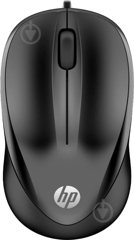 Миша HP Wired Mouse 1000 (4QM14AA) black - фото 1