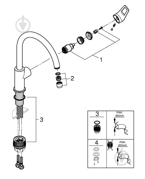 Смеситель для кухни Grohe Start Loop 31374001 - фото 2