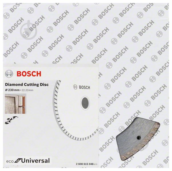 Диск алмазний відрізний Bosch ECO Universal Turbo 230x22,23 2608615048 - фото 2