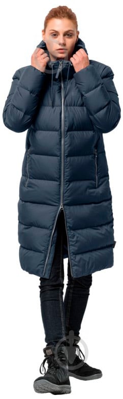 Пальто женское зимнее Jack Wolfskin CRYSTAL PALACE COAT 1204131-1910 р.XS темно-синее - фото 3