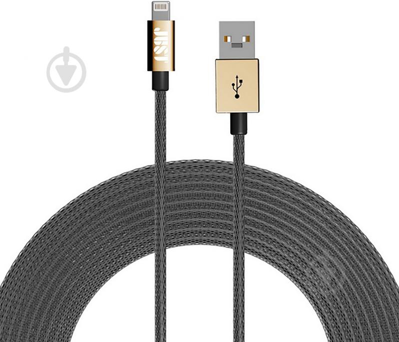 Кабель JUST Lightning – USB 1,2 м золотой (LGTNG-SLCN-GLD) - фото 2