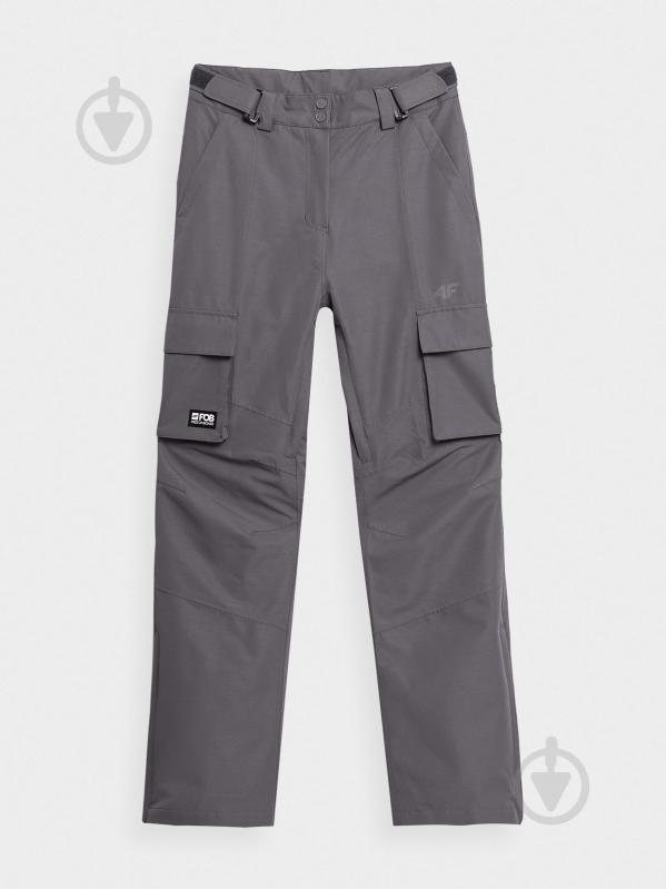 Брюки 4F TROUSERS FNK F390 4FAW23TFTRF390-24S р. S серый - фото 1