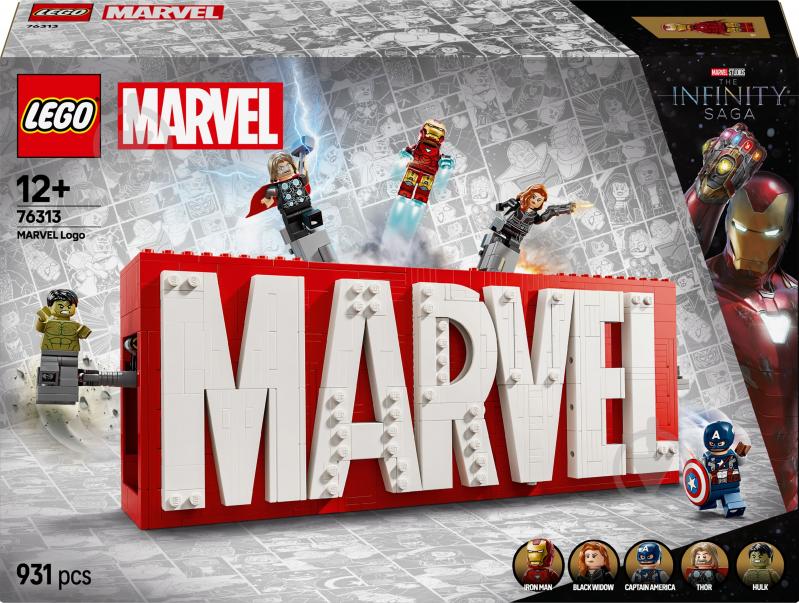 Конструктор LEGO Super Heroes Marvel Логотип і мініфігурки MARVEL 76313 - фото 1