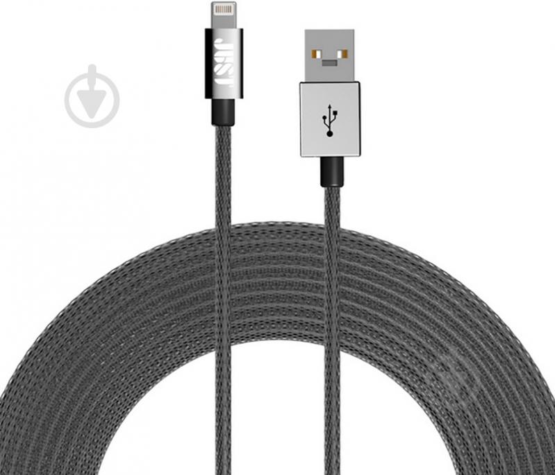 Кабель JUST Lightning – USB 0.20 м (LGTNG-SLCN-SLVR) - фото 2